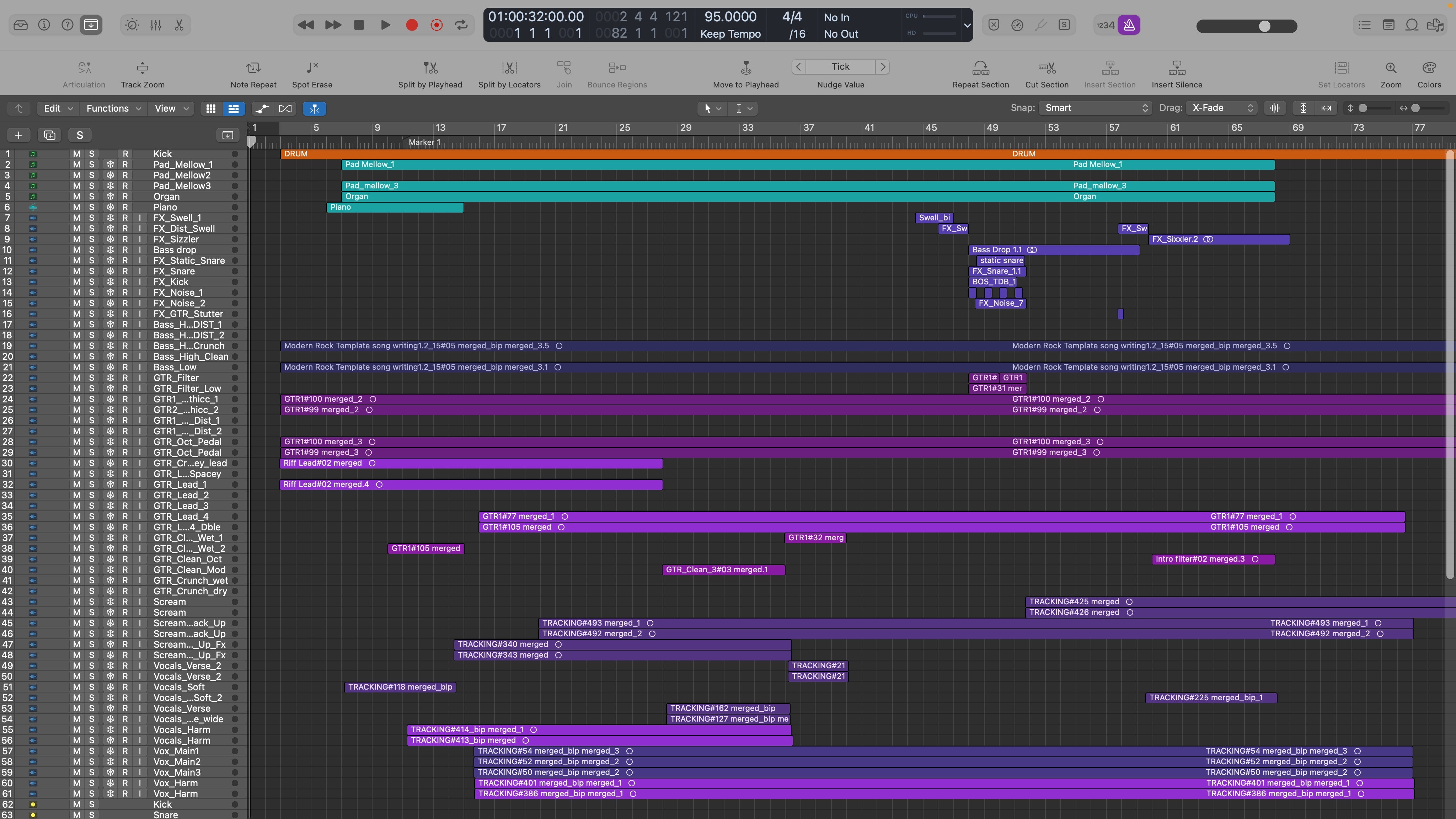 Heavy Rock Mixing and Mastering DAW Template