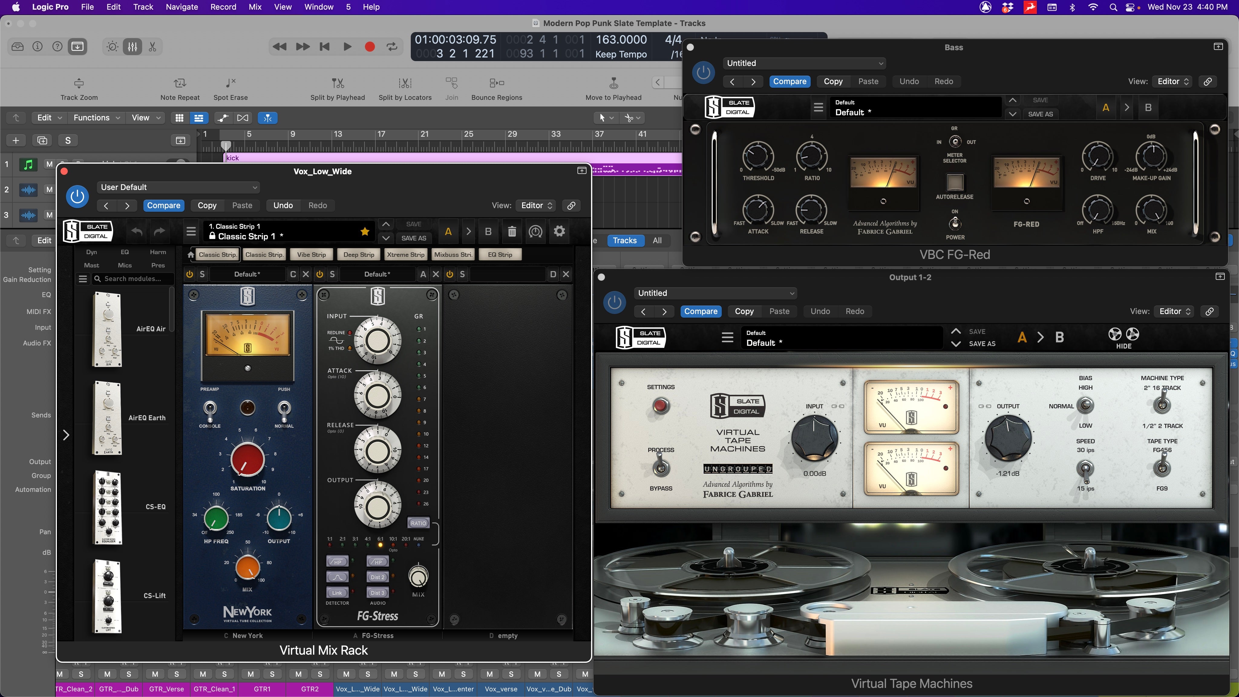 Modern Pop Punk Mix & Master DAW Template