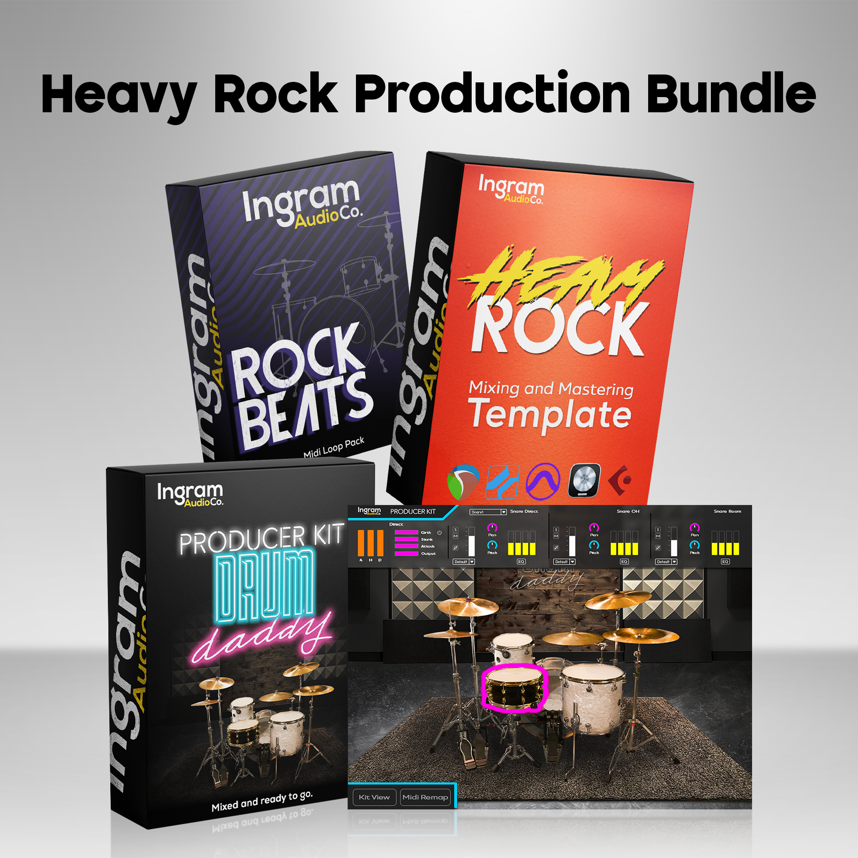 Heavy Rock Template Production Bundle